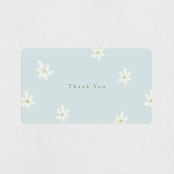"Daisies" - Baby Shower Stickers in Baby Blue by Ani Somi - Close-Up