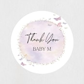 "Fabled" - Baby Shower Stickers in Blush by Jelena Vuletic - Close-Up