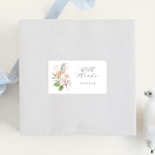 "Cascading Shower" - Baby Shower Stickers in Sage by Jennifer Wick - For Scale