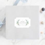 "Woodland" - Baby Shower Stickers in Forest by Lori Wemple - For Scale