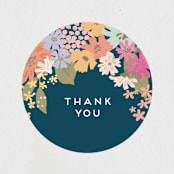 "Seedlings" - Baby Shower Stickers in Navy by Jennifer Wick - Close-Up