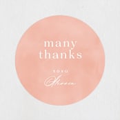 "Blooming Brunch" - Baby Shower Stickers in Rose by Ashley DeMeyere - Close-Up