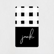 "Just Me" - Baby Shower Stickers in Midnight by Lehan Veenker - Close-Up