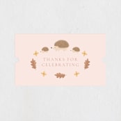 "Baby shower in the forest" - Baby Shower Stickers in Salmon by Sabrin Deirani - Close-Up