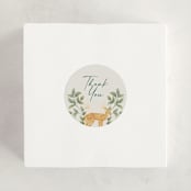 "wild forest" - Baby Shower Stickers in Cream by Elly - For Scale