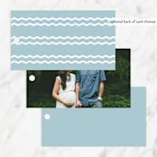 "It's An Event" - Baby Shower Favor Tags in Ocean by Robert and Stella - Back of Tag Options