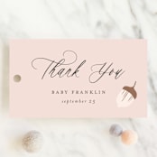 "Fabled Storybook" - Baby Shower Favor Tags in Auburn by Paper Raven Co. - Front