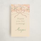 "New blooms" - Baby Shower Favor Tags in Ballet Slipper by Jennifer Wick - Front