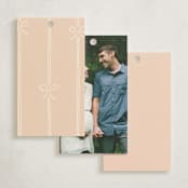 "New blooms" - Baby Shower Favor Tags in Ballet Slipper by Jennifer Wick - Back of Tag Options