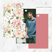 "Timeless Blooms" - Baby Shower Favor Tags in Peony by Susan Moyal - Back of Tag Options