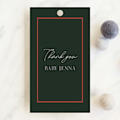 "Deer Forest" - Baby Shower Favor Tags in Forest by Elly - Front