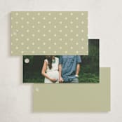 "Ribbon Toss" - Baby Shower Favor Tags in Lemon by Robert and Stella - Back of Tag Options