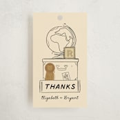 "Little Explorer" - Baby Shower Favor Tags in Butter by Jenna Holcomb - Front