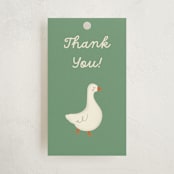 "Baby Shelfie" - Baby Shower Favor Tags in Classic Library by Julia Starr - Front