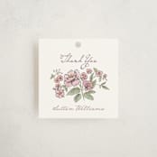 "Baby in Bloom." - Baby Shower Favor Tags in Heather by Jenna Holcomb - Front