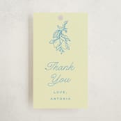"Ciao Baby" - Baby Shower Favor Tags in Lemonade by Pati Cascino - Front