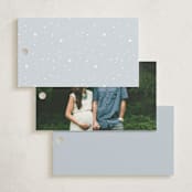 "Simple Moon" - Baby Shower Favor Tags in Mist by Everett Paper Goods - Back of Tag Options