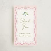 "Baby in bloom" - Baby Shower Favor Tags in Garden Glory by Creo Study - Front