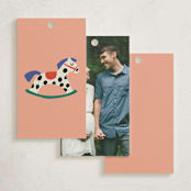 "Rocking Baby Shower" - Baby Shower Favor Tags in Peach by Harriet Richter - Back of Tag Options