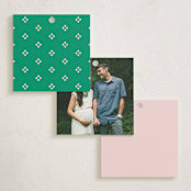 "Preppy Confetti" - Baby Shower Favor Tags in Peony by Olivia Raufman - Back of Tag Options
