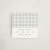 "Charming" - Baby Shower Favor Tags in Sky by Lea Delaveris - Front