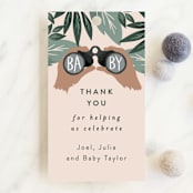 "Adventure on the horizon" - Baby Shower Favor Tags in Latte by Alethea and Ruth - Front