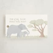 "Lovely jungle" - Baby Shower Favor Tags in Sage by Sabrin Deirani - Front