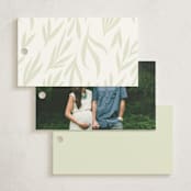 "Lovely jungle" - Baby Shower Favor Tags in Sage by Sabrin Deirani - Back of Tag Options