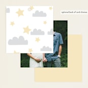 "Disney's Winnie The Pooh Night Sky" - Baby Shower Favor Tags in Cloud by Angela Thompson - Back of Tag Options
