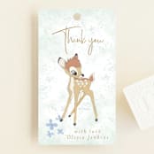 "Disney's Bambi Forest" - Baby Shower Favor Tags in Forest by frau brandt - Front