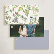 "flower garden" - Baby Shower Favor Tags in Cotton by Susan Moyal - Back of Tag Options