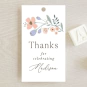 "garden bunnies" - Baby Shower Favor Tags in Petal by Karidy Walker - Front