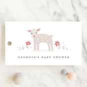 "Sweet Farm" - Baby Shower Favor Tags in Poppy by Carolyn MacLaren - Front