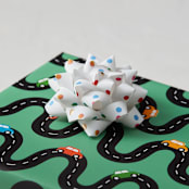 "scattered confetti" - Wrapping Paper Bow in Sugar by Ellen Schlegelmilch