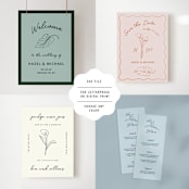 "Custom Calla Lily Icon set" - Commissioned Design Element in black by Kelly Watkins