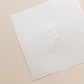 "Paper Embosser Design No.21 - Sweet Pea" - Embossers in silver by Jenny Sanders