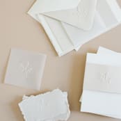 "Paper Embosser Design No.7 - Peony Leaf" - Embossers in silver by Jenny Sanders