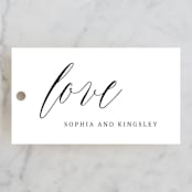 "Nothing Compares To You" - Wedding Favor Tags in Cream by Design Lotus - Front