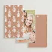 "Regal Mehndi" - Wedding Favor Tags in Champagne Rose by Oma N. Ramkhelawan - Back of Card Options