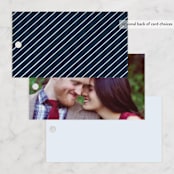 "Big City - Boston" - Wedding Favor Tags in Pale Blue by Hooray Creative - Back of Card Options