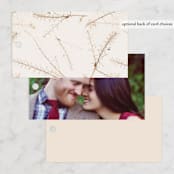 "Gone To Seed" - Wedding Favor Tags in Taupe by Honeybunch Studio - Back of Card Options