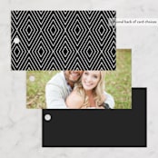 "Finley" - Wedding Favor Tags in Graphite by Kristie Kern - Back of Card Options