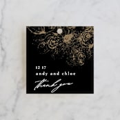 "fairytale dust" - Wedding Favor Tags in Midnight by Phrosné Barwood - Front