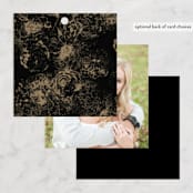 "fairytale dust" - Wedding Favor Tags in Midnight by Phrosné Barwood - Back of Card Options