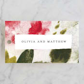 "Wild Roses" - Wedding Favor Tags in Bush by Sumak Studio - Front