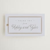 "Flowering Vine" - Wedding Favor Tags in Bluebell by Everett Paper Goods - Front