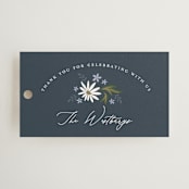 "Sadie" - Wedding Favor Tags in Periwinkle by Erin German - Front