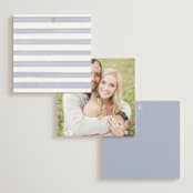 "Climbing Florals" - Wedding Favor Tags in Sapphire by Olivia Raufman - Back of Card Options