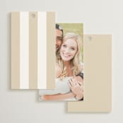 "Gold Crest" - Wedding Favor Tags in Ivory by Mansi Verma - Back of Card Options