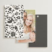 "Formal lines" - Wedding Favor Tags in Iron by Erica Krystek - Back of Card Options